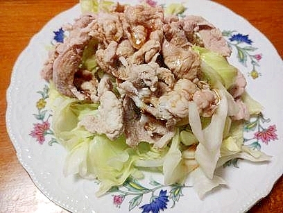 豚肉で　冷しゃぶ