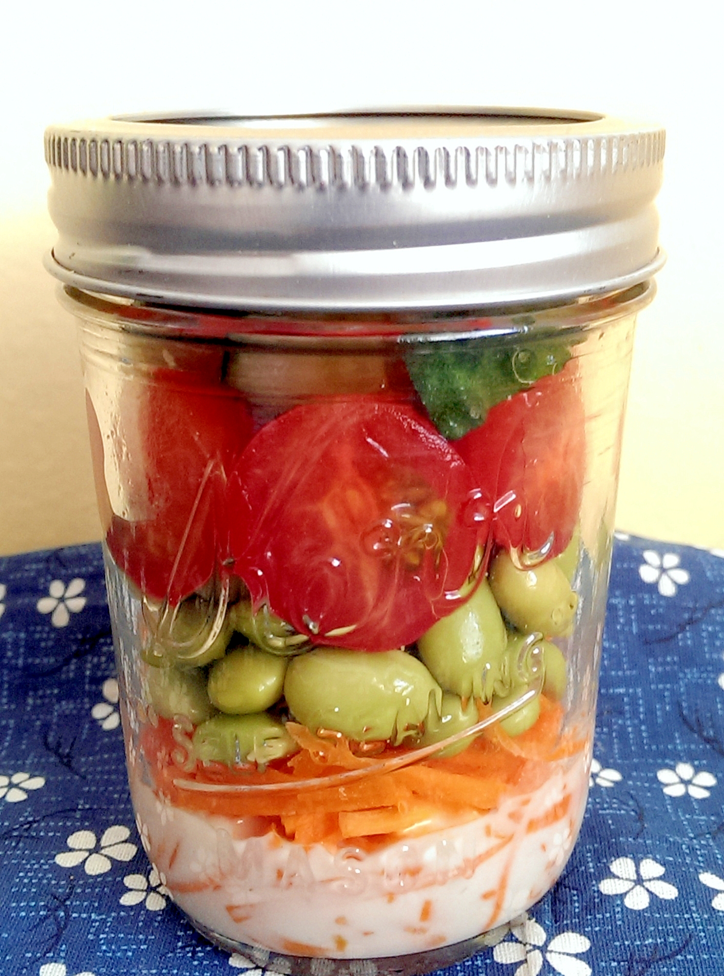 枝豆とプチトマトのジャーサラダ