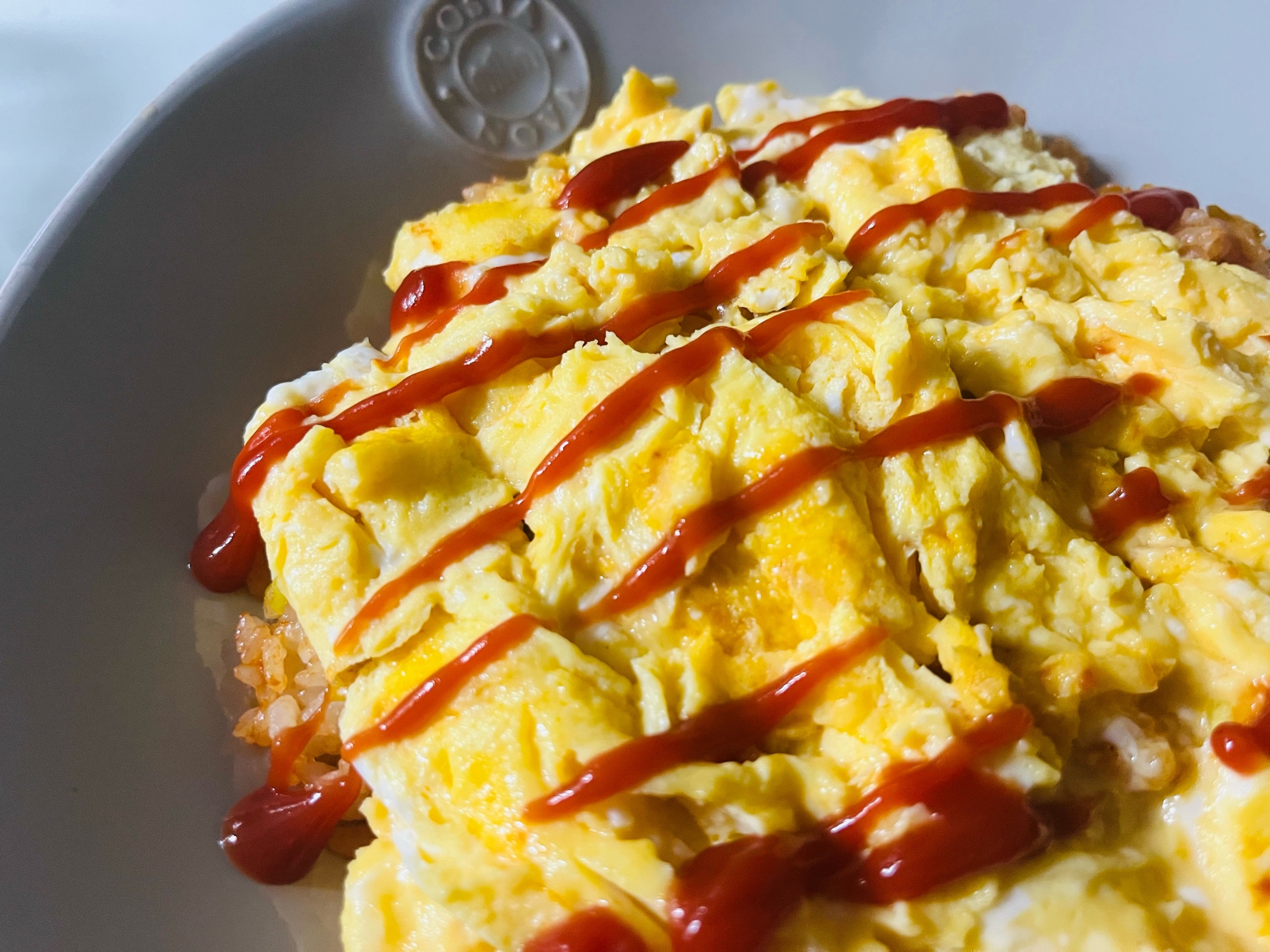 サラダチキンのオムライス·͜· ᕷ