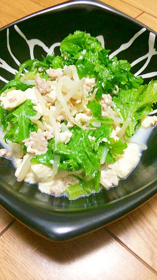 わさび菜とモヤシと豚挽き肉の豆腐チャンプル レシピ 作り方 By にゃんこすけ321 楽天レシピ わさび菜とモヤシと豚挽き肉の豆腐チャンプル レシピ 作り方 By にゃんこすけ321 楽天レシピ