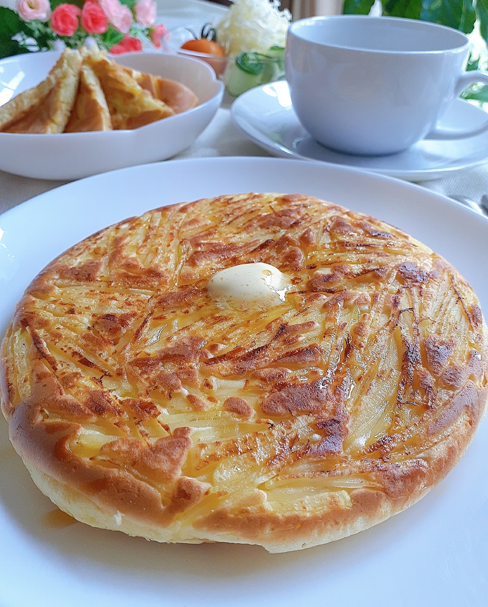 ポテトでシャキシャキ☆ガレット風パンケーキ