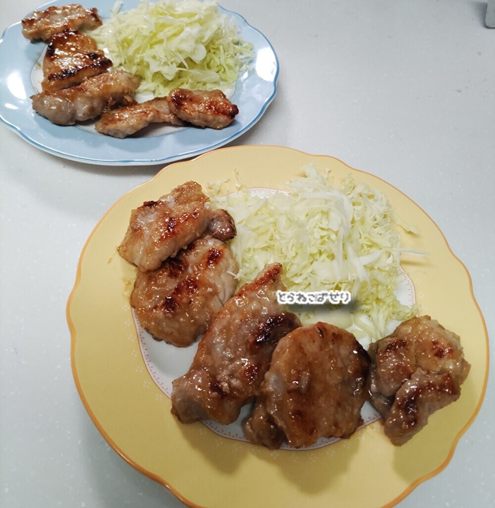 豚ブロックの生姜焼き