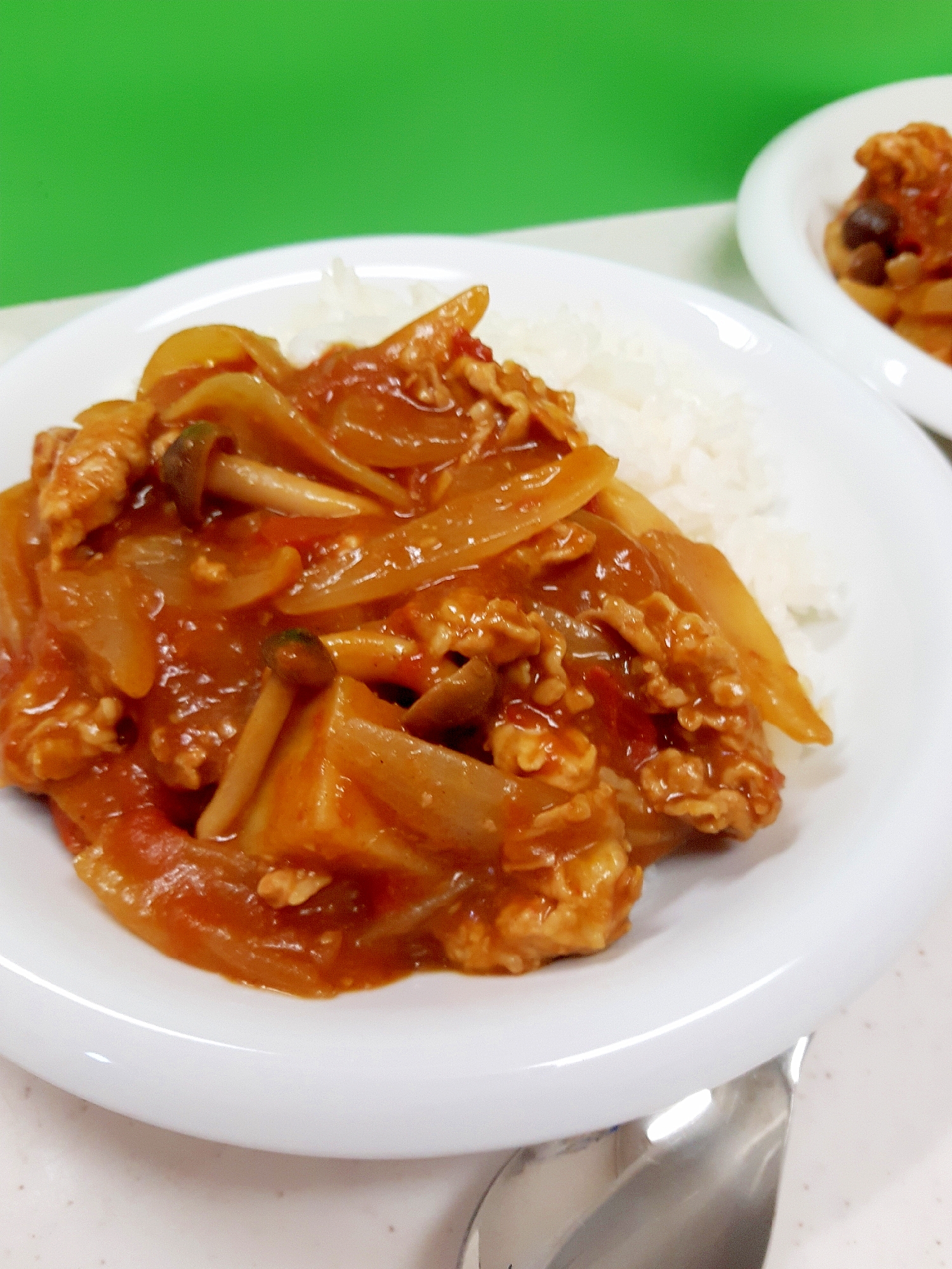 子供が喜ぶ(^^)フレッシュトマトの無水カレー♪