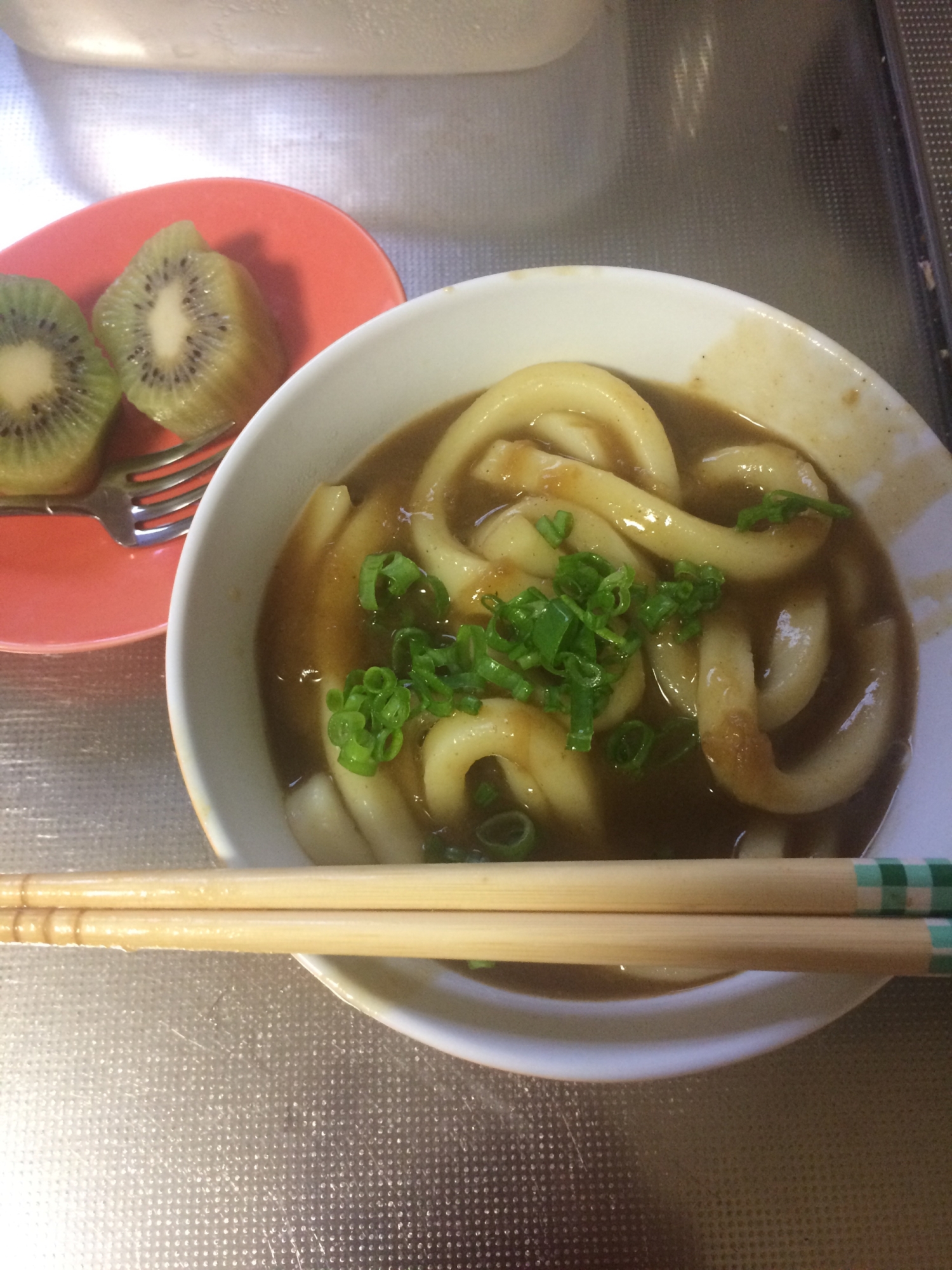 うちの朝ごはん カレーうどん