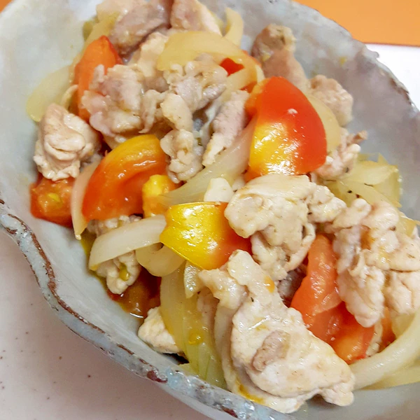 子供が喜ぶ 豚肉 トマト 玉ねぎの炒め物 レシピ 作り方 By Acchan66 楽天レシピ 子供が喜ぶ 豚肉 トマト 玉ねぎの炒め物 レシピ 作り方 By Acchan66 楽天レシピ
