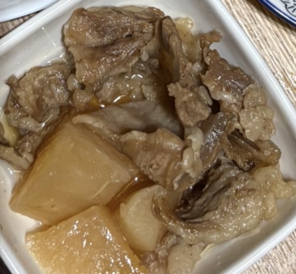 豚すじ肉・大根・牛蒡のほろほろ煮込み