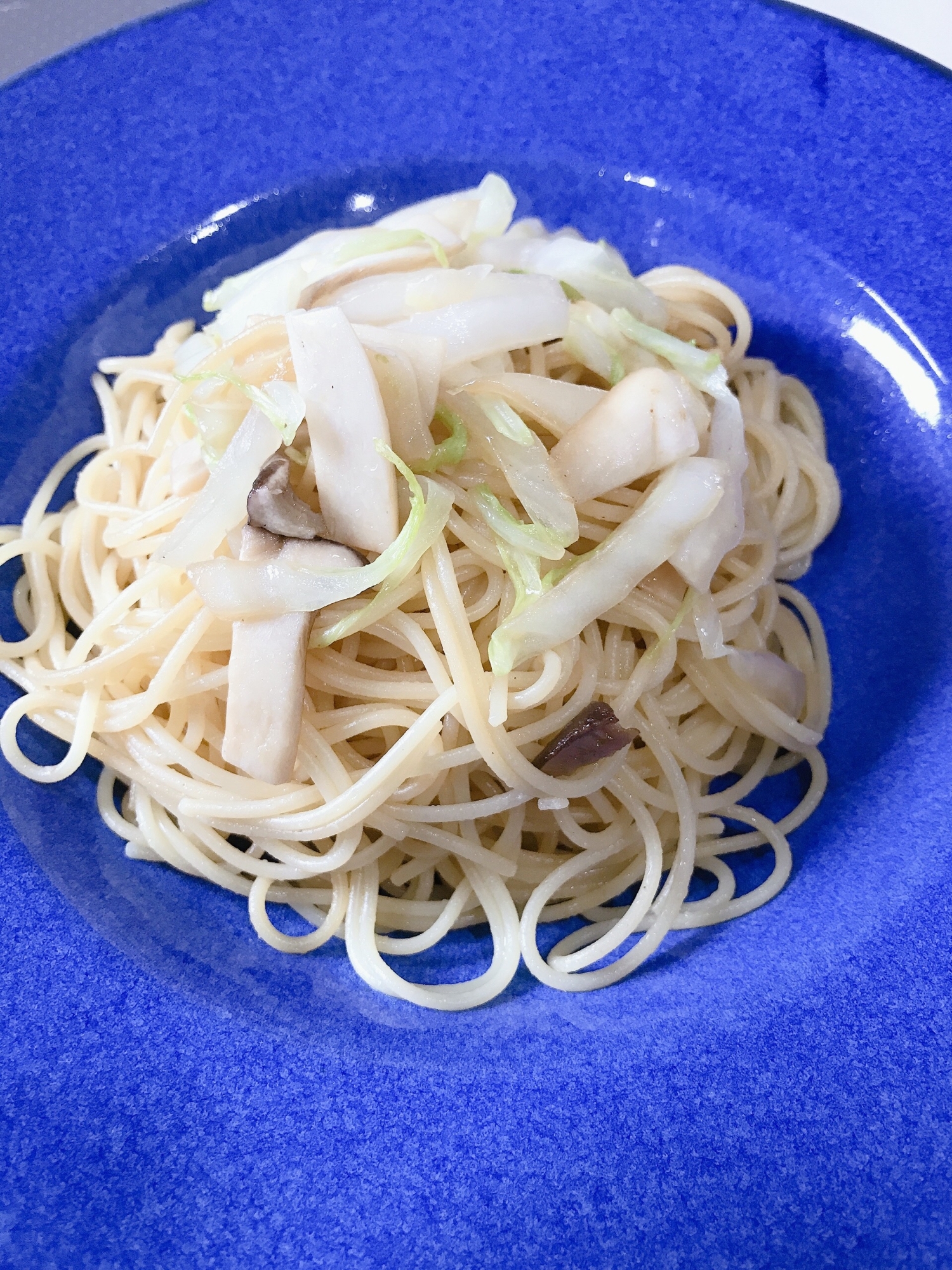 エリンギと白菜の和風パスタ