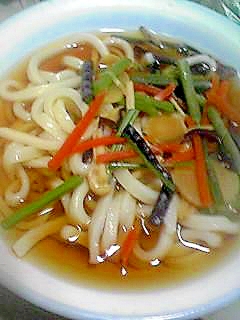 山菜の水煮で 簡単山菜うどん