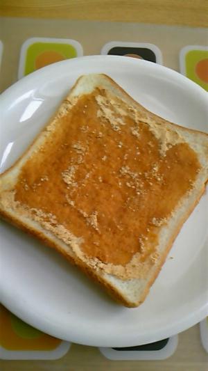 朝食に簡単☆はちみつきな粉トースト