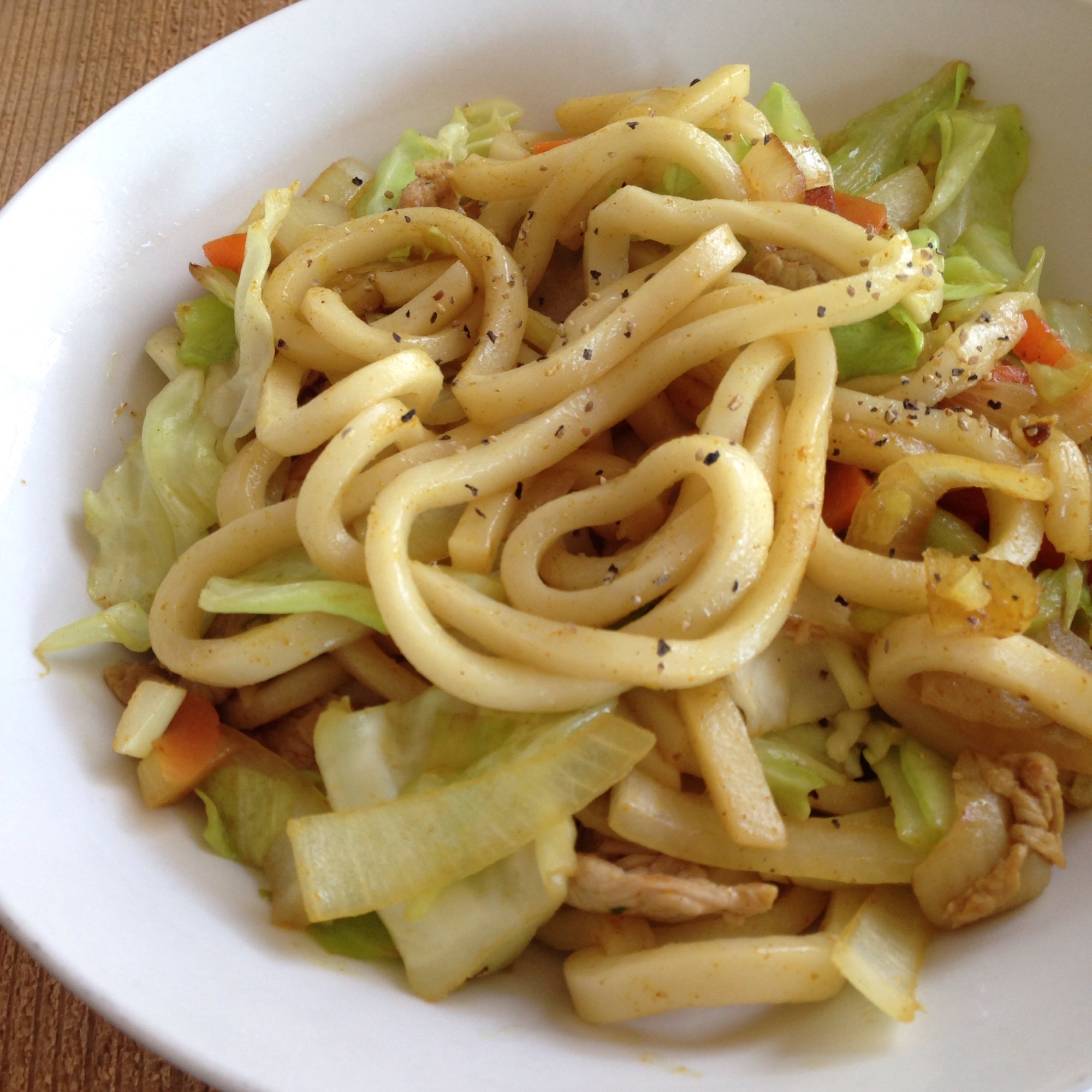 カレー焼うどん♪