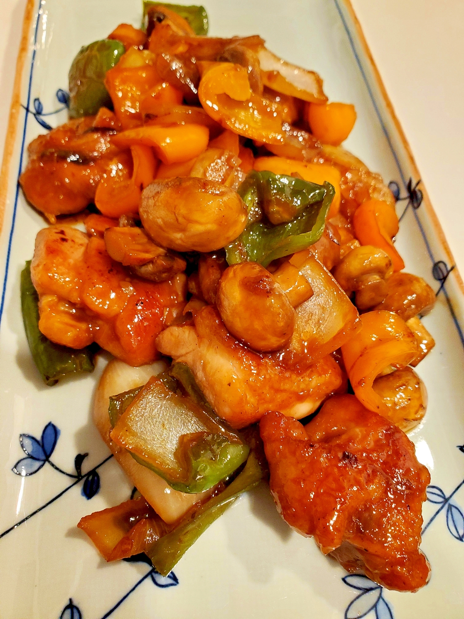 鶏と野菜の照り焼き炒め