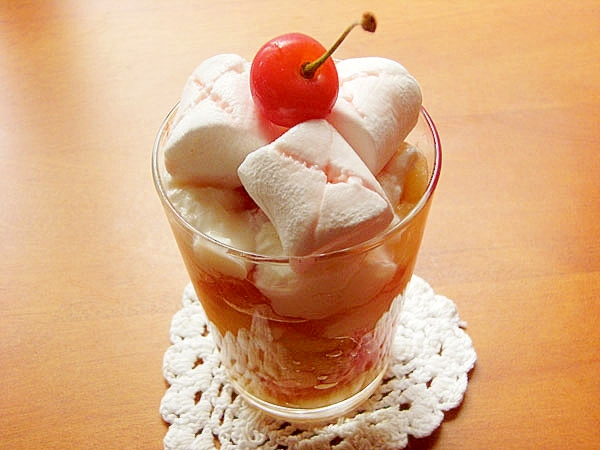 英国トライフルもどきヘルシースイーツ♪(バナナ他)