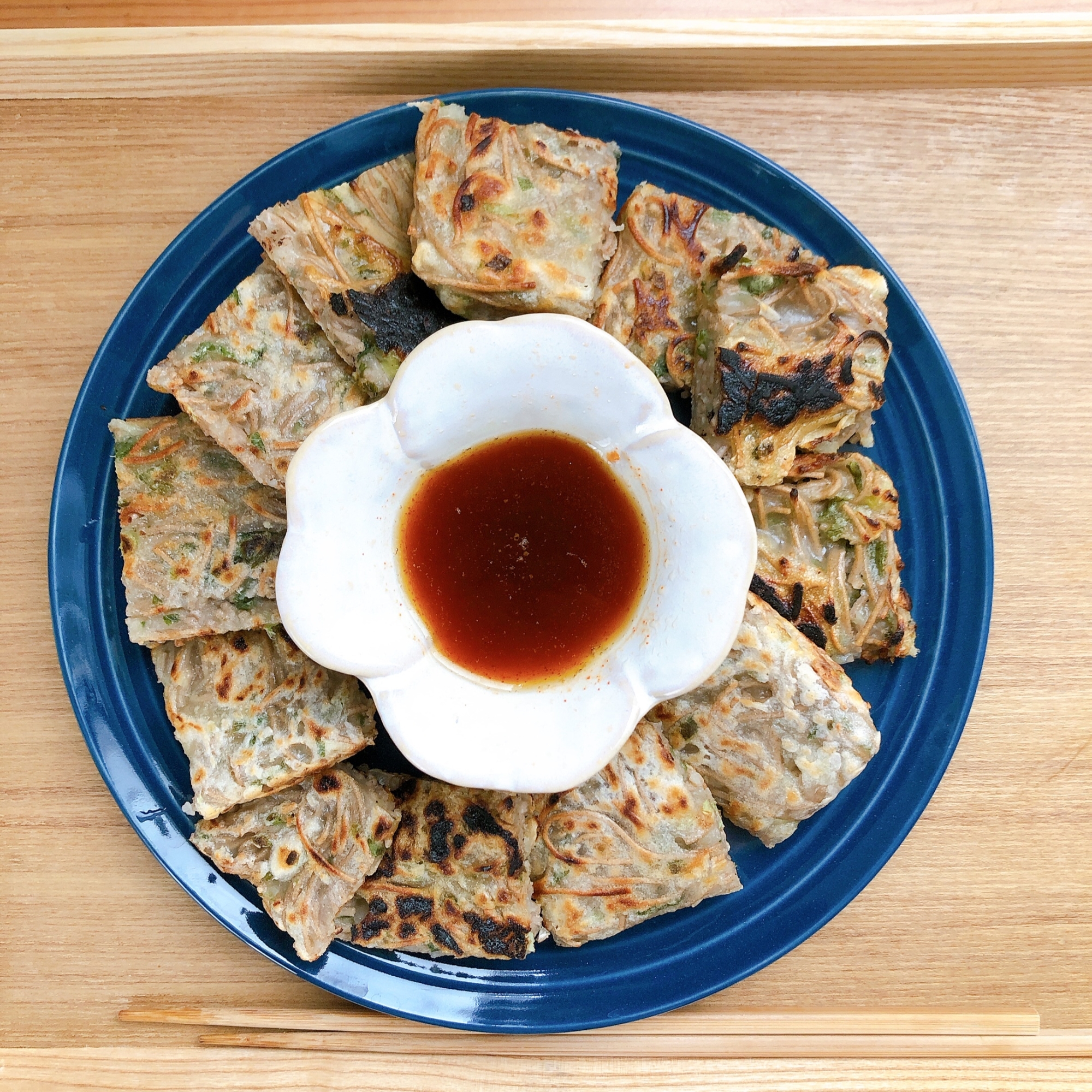 余ったそばで！簡単もちもち蕎麦チヂミ