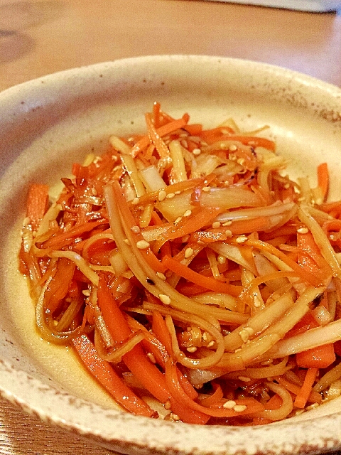 副菜に！大根の皮と人参のきんぴら★