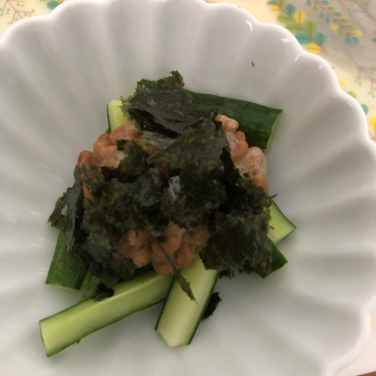 普通の納豆で作りました(o^^o)美味しくいただきました(o^^o)