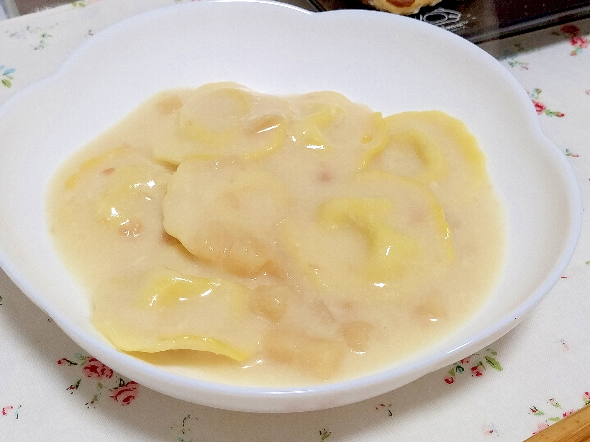 キャンベル缶で簡単♪ラビオリのスープパスタ