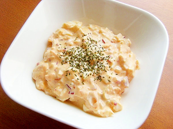 タルタルソースに飽きたら！簡単おいしくキムチで♪