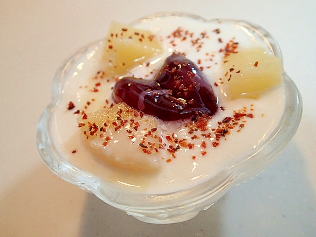 美的に ぶどう蒟蒻ゼリーとパインのローズヒップYG