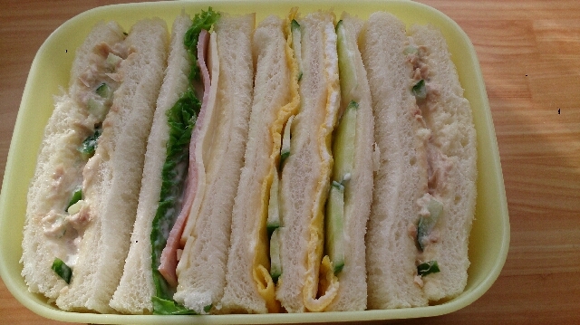 3枚使ったたまごときゅうりのサンドイッチ レシピ 作り方 By Pittu39 楽天レシピ