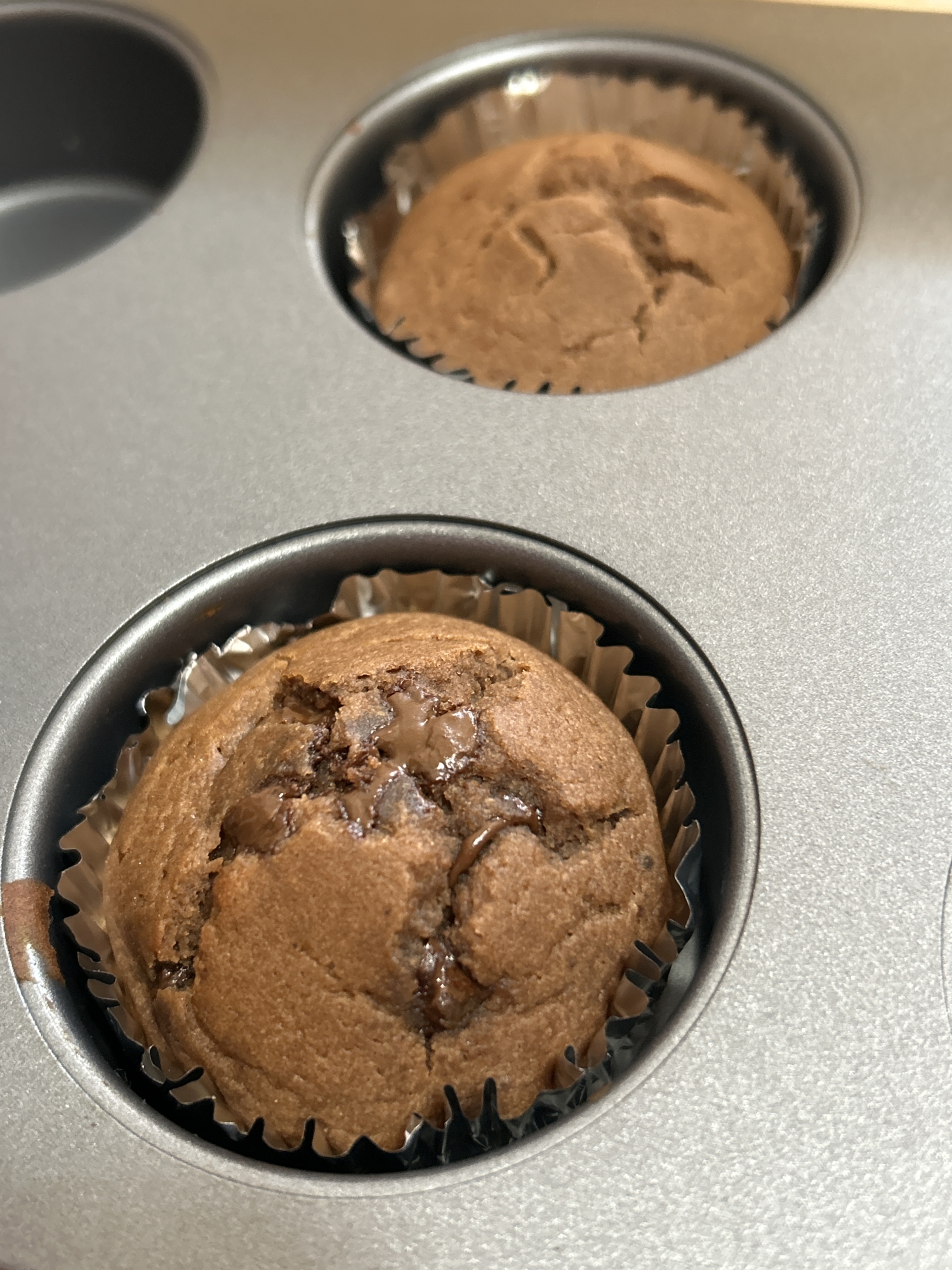 米粉のダブルチョコマフィン
