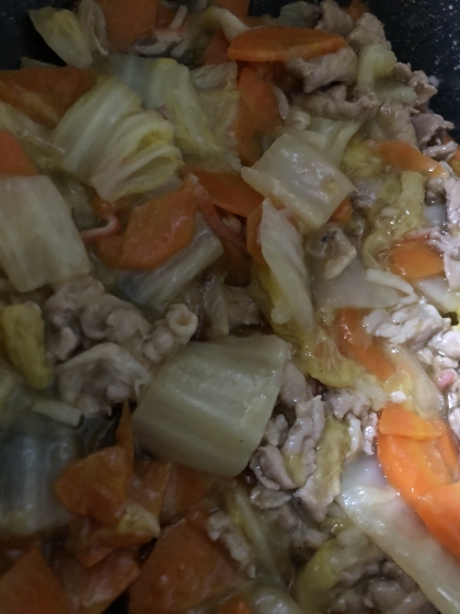 白菜とカニカマの中華煮