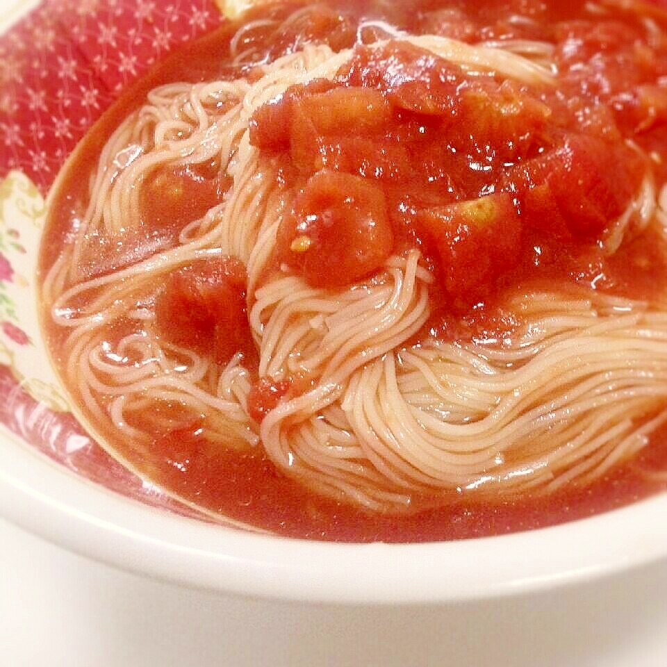 普通の素麺に飽きたらさっぱりトマトポン酢 レシピ 作り方 By Yu Megu 楽天レシピ