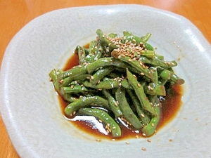 採れたて野菜をサッと調理☆　「いんげんの炒め煮」