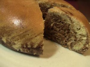 ホットケーキmix+炊飯器でふわふわココアパウンド