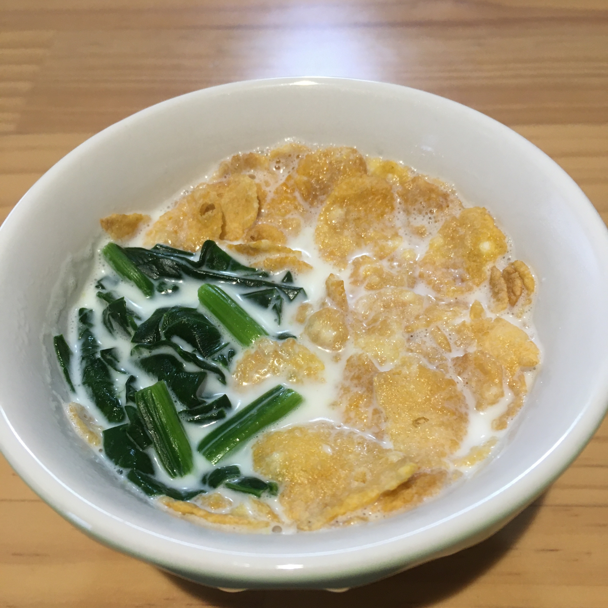 離乳食完了期 きな粉ほうれん草入りコーンフレーク レシピ 作り方 By りし 楽天レシピ