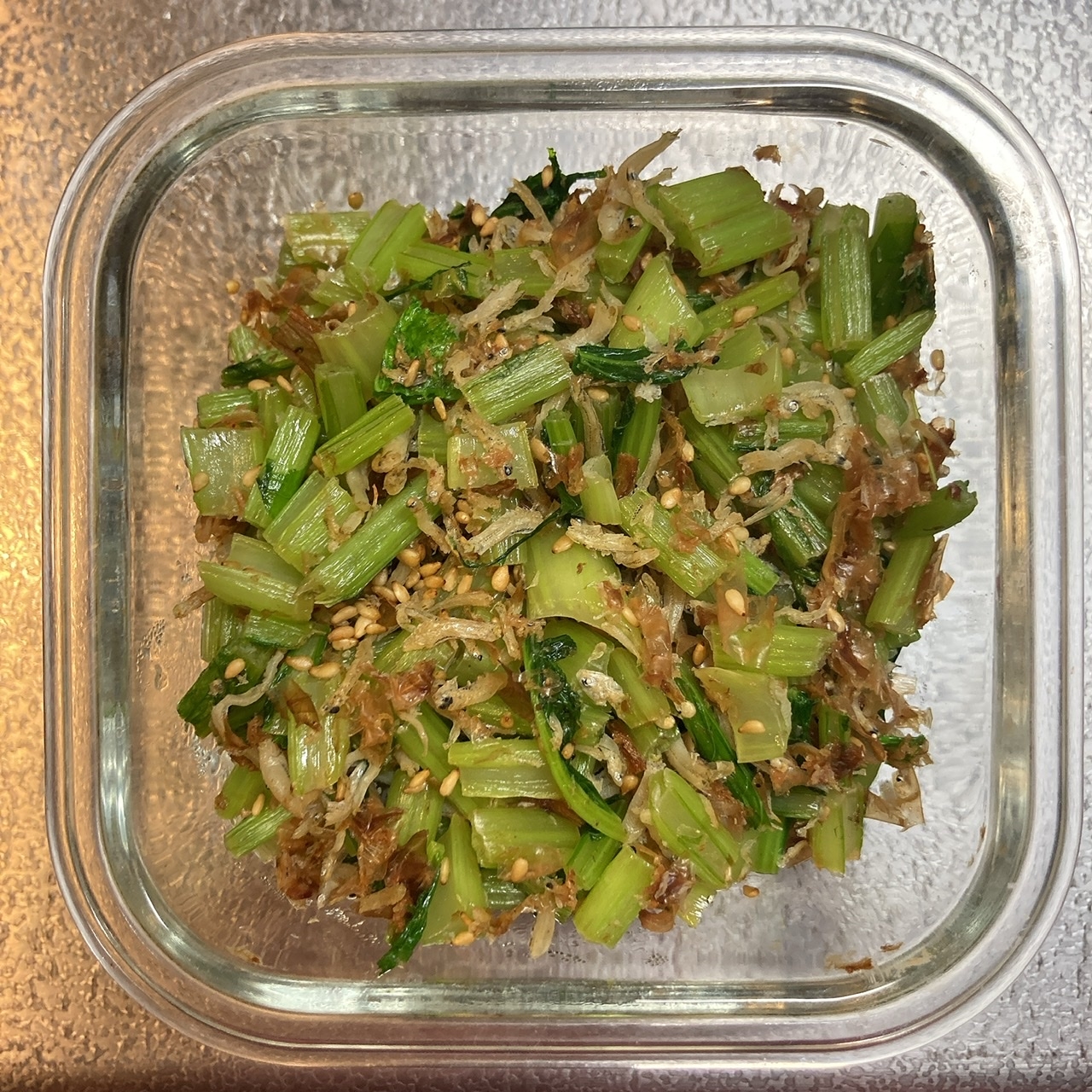 おかか効いてる!かぶの葉炒め