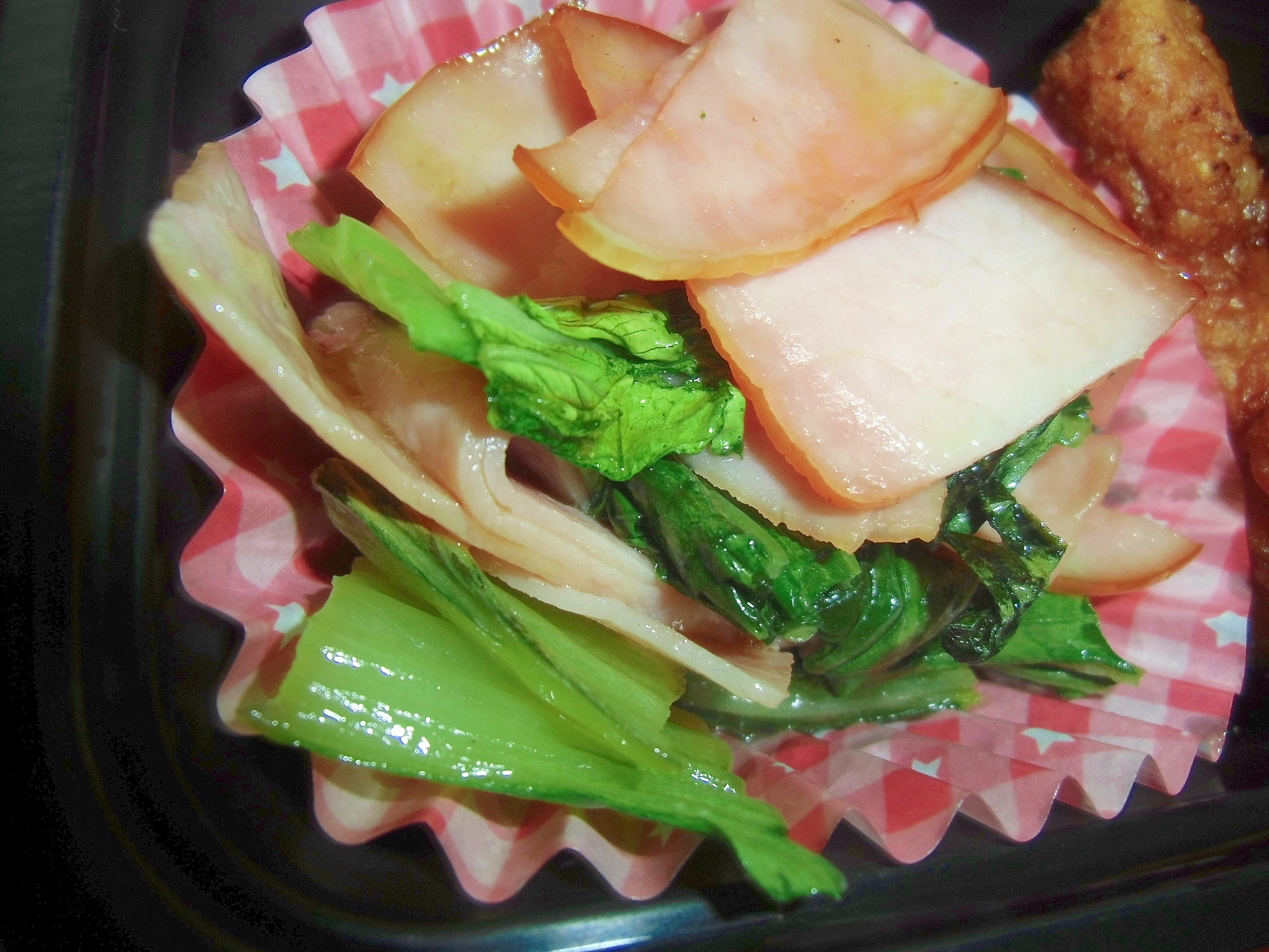 青梗菜とハムのマヨ炒め★弁当