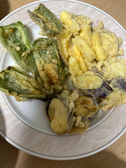 夏野菜の天ぷら丼
