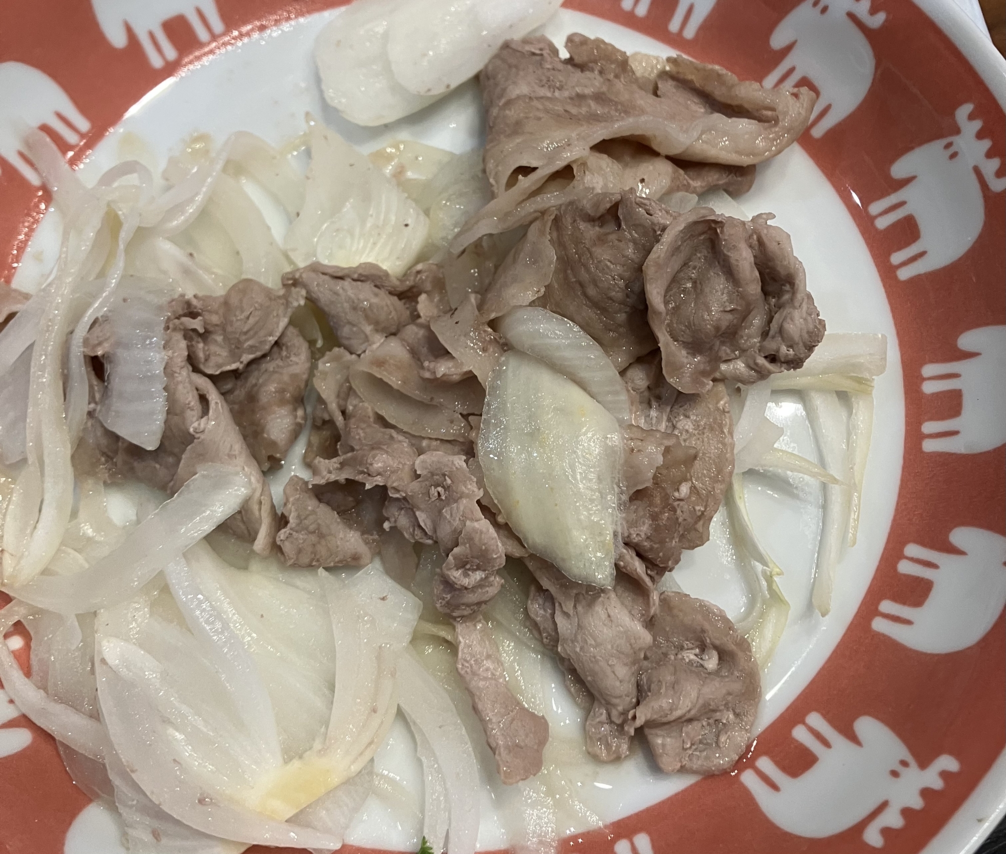 豚肉と新玉ねぎのニンニク風味焼き