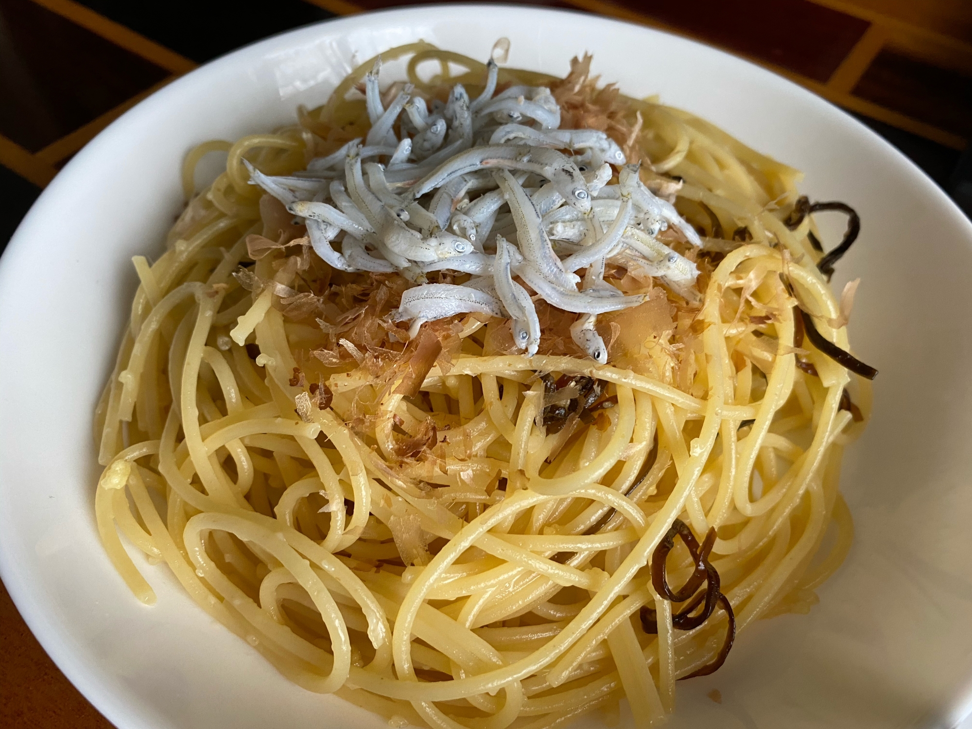 シェフ直伝簡単しらすパスタ