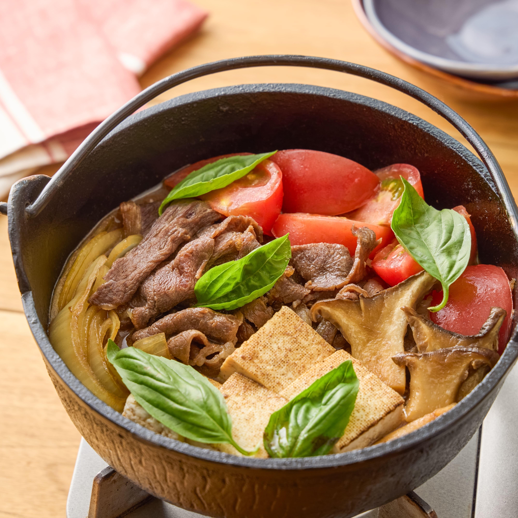 白糠牛のトマトすき焼き