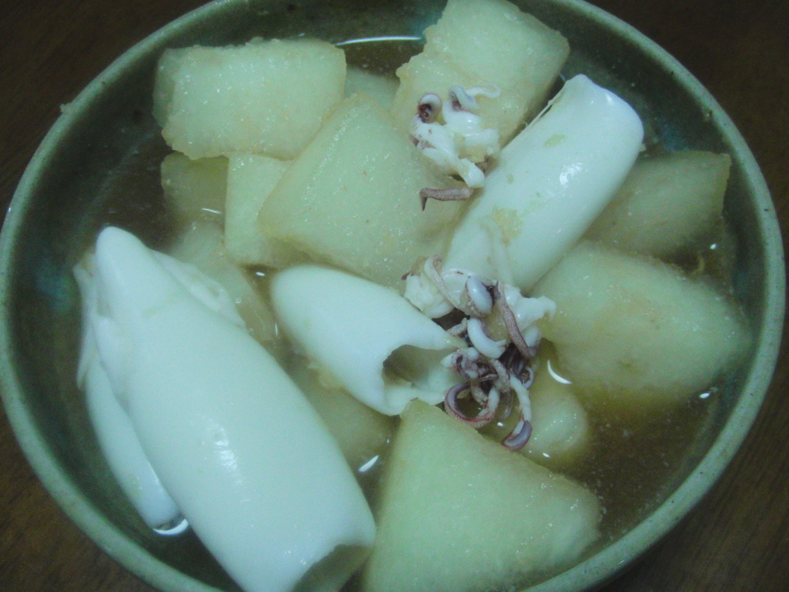 冬瓜とイカの生姜煮