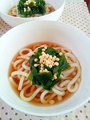 簡単♪冷やしわかめうどん