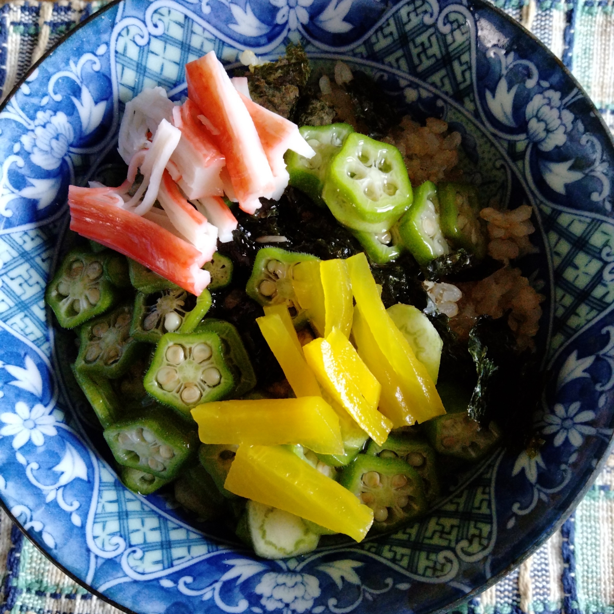 夏に美味しいオクラつゆ（トロトロご飯）