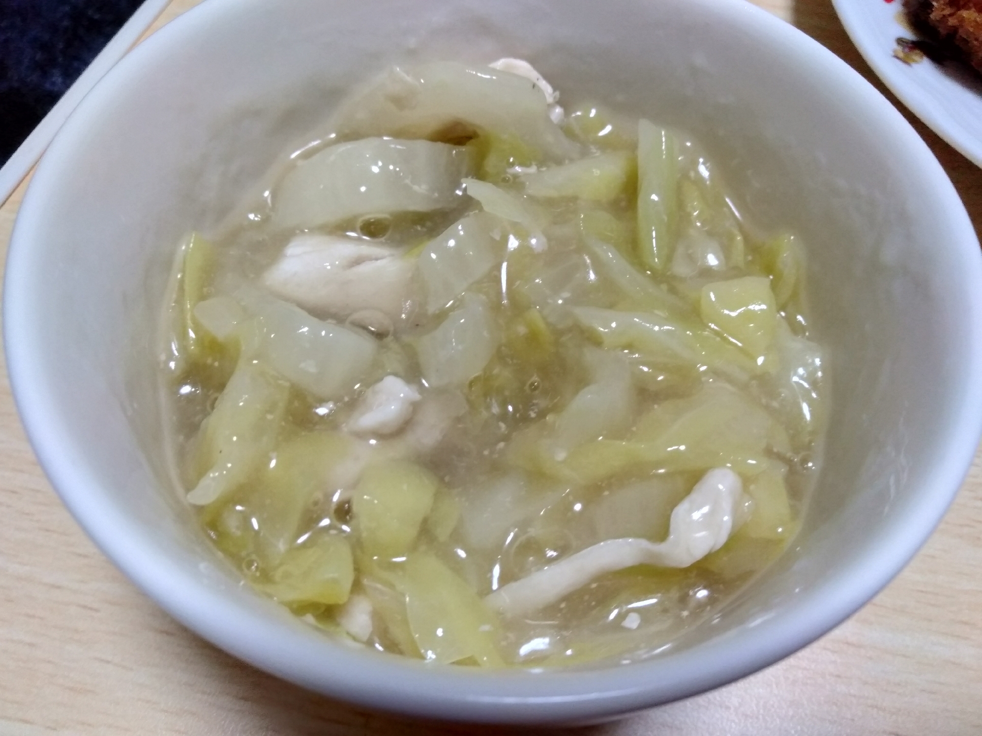 中華風のささみ白菜