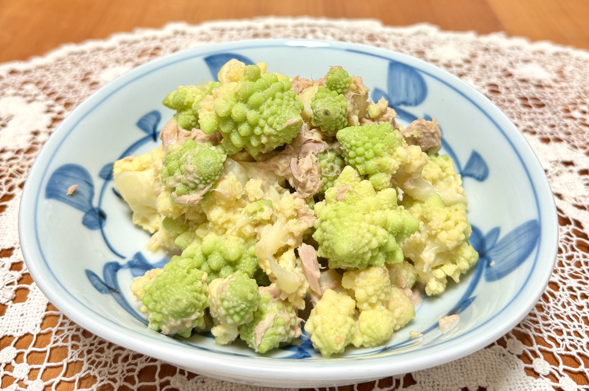 ホクホク！ロマネスコとツナの☆ごまマヨ和え