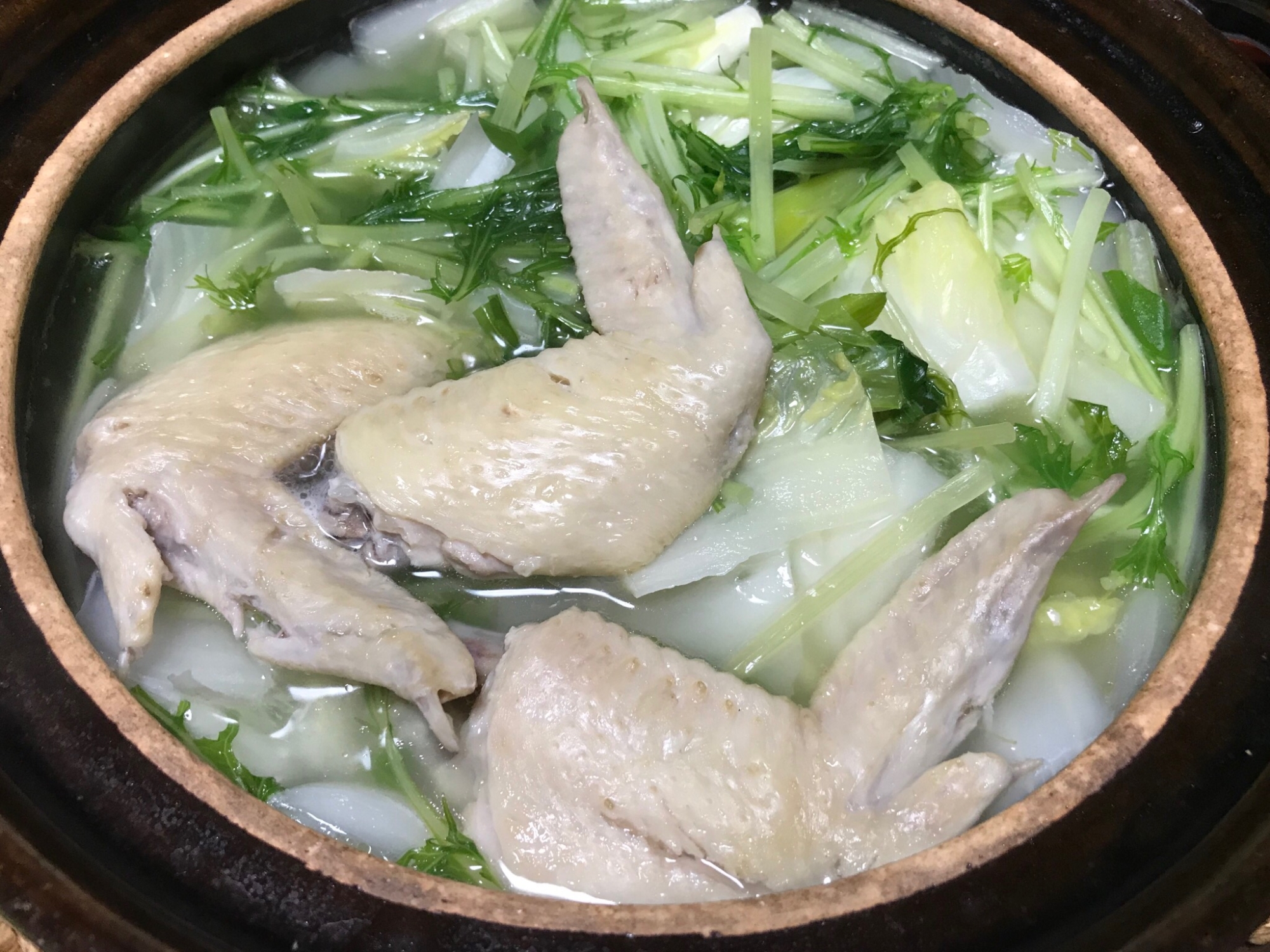 手羽先とろっとろ☆鶏の水炊き