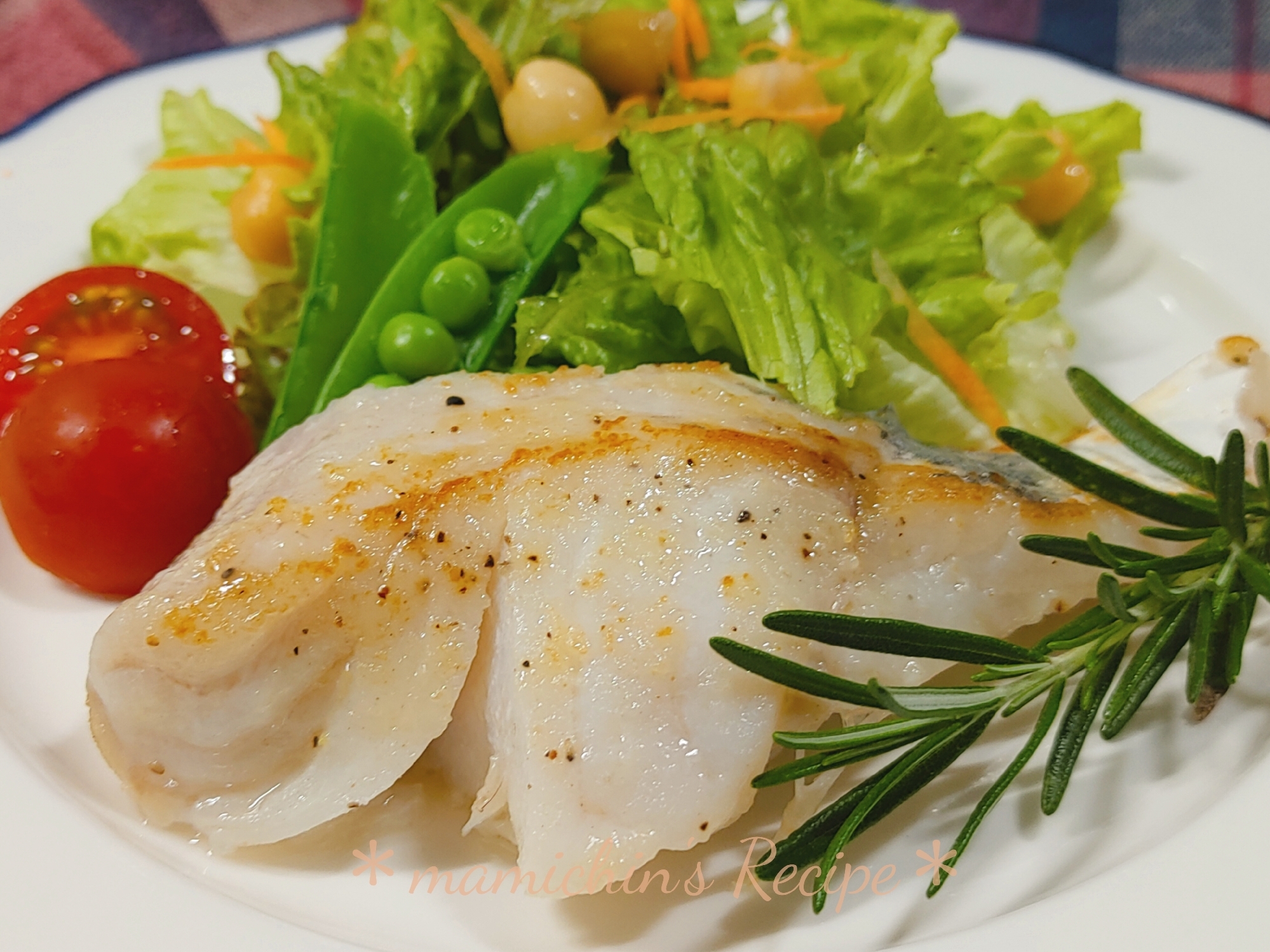 ローズマリー香る✿真鱈のハーブソテー