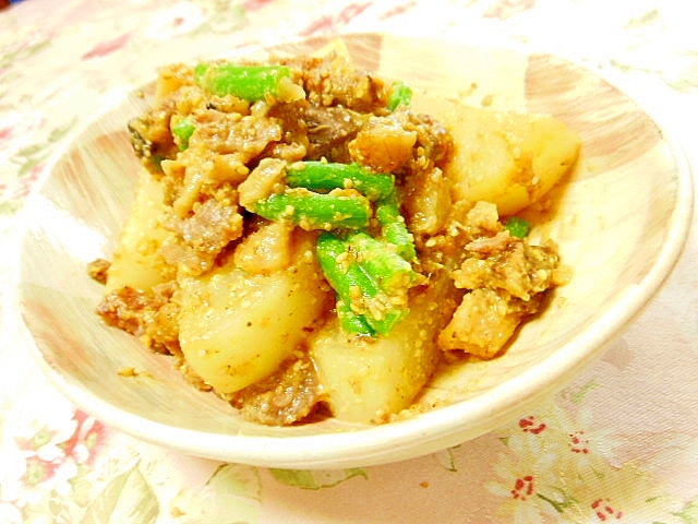 ❤牛すじ肉と大根の味噌和え❤