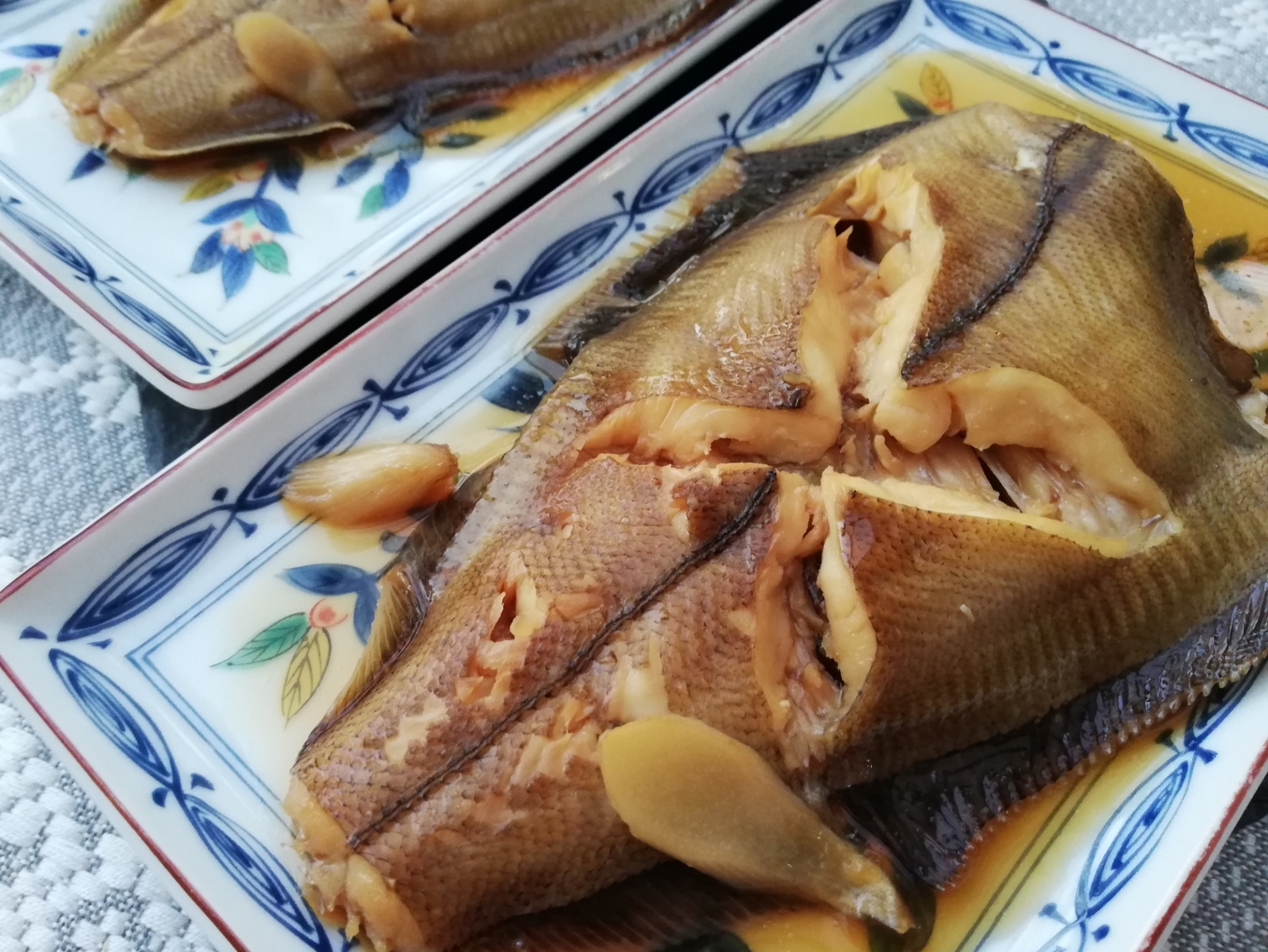 フライパンで作るカレイの煮付け