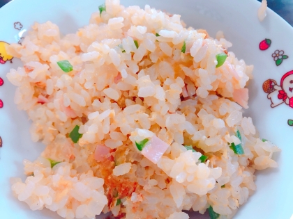 ピーマンと鶏挽き肉のチャーハン