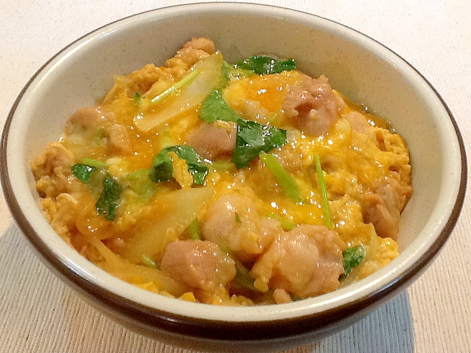 定食屋さんの味再現‼︎１人前ずつ作る美味しい親子丼