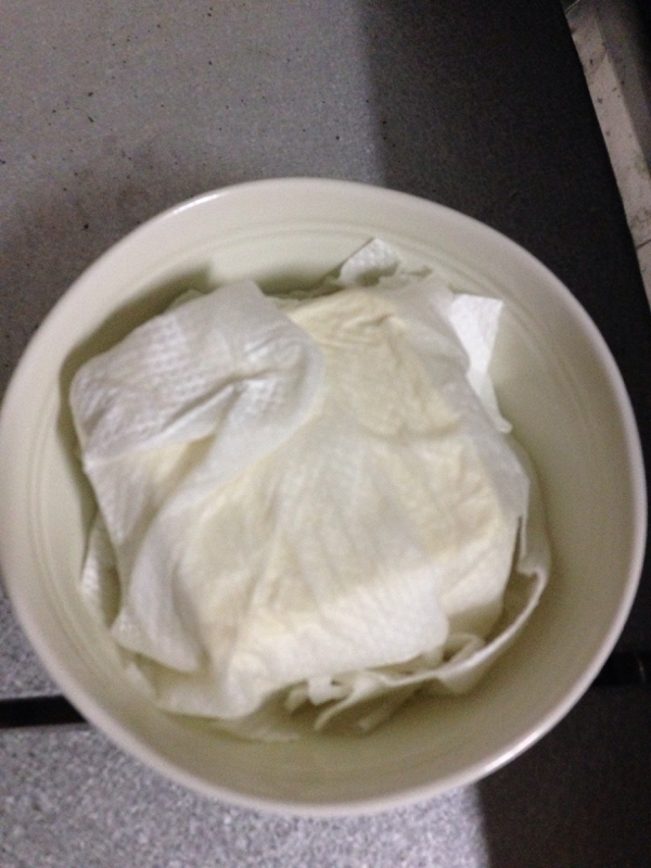 レンジで時短!豆腐の水切り