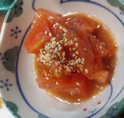 トマトの韓国ドレッシング風