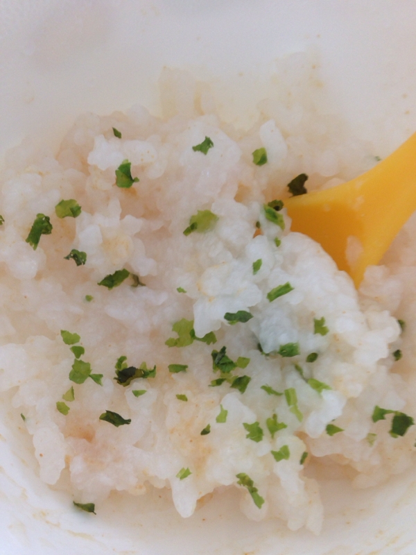 離乳食 きなことアオサのお粥 レシピ 作り方 By 楽天レシピ