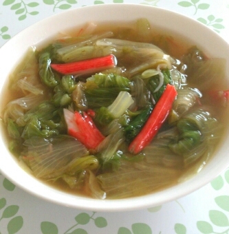 レタスの中華スープ煮☆カニ風味